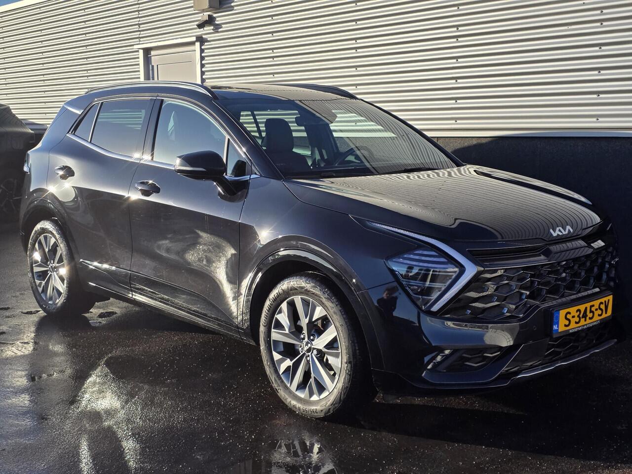 KIA SPORTAGE 1.6 T-GDi Hybrid GT-Line Nieuw geleverd, 1e eign, Schuif/kanteldak, Stoel- & Stuurwielverwarmd, Dodehoekdetectie, Leder/Alcantara, Navigatie, Parkeersensoren voor + achter