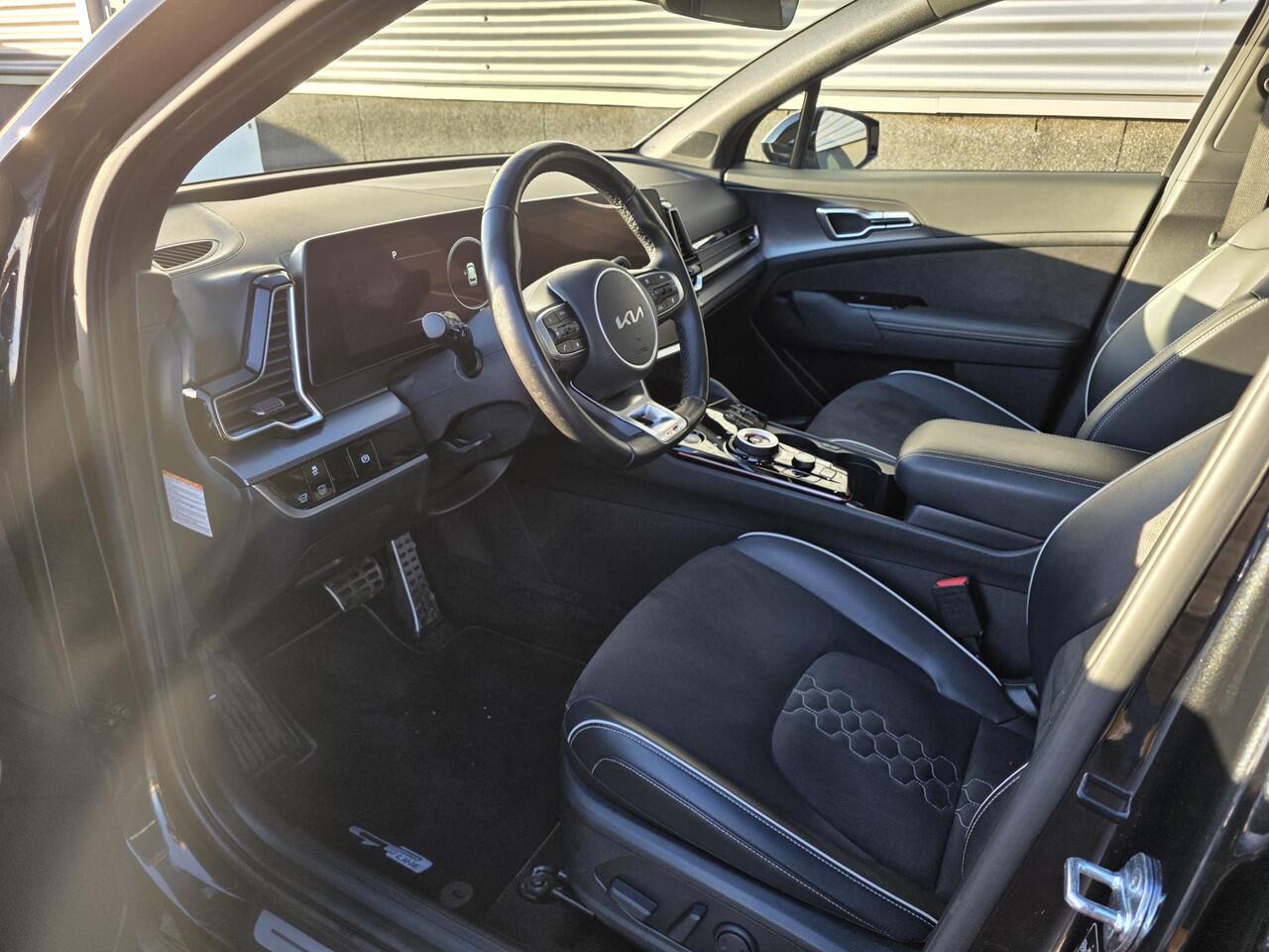 KIA SPORTAGE 1.6 T-GDi Hybrid GT-Line Nieuw geleverd, 1e eign, Schuif/kanteldak, Stoel- & Stuurwielverwarmd, Dodehoekdetectie, Leder/Alcantara, Navigatie, Parkeersensoren voor + achter