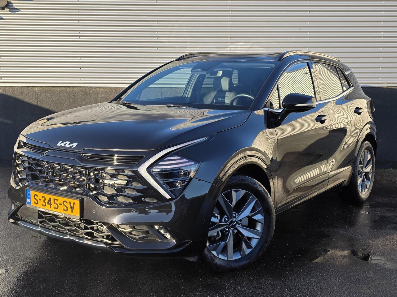 KIA SPORTAGE 1.6 T-GDi Hybrid GT-Line Nieuw geleverd, 1e eign, Schuif/kanteldak, Stoel- & Stuurwielverwarmd, Dodehoekdetectie, Leder/Alcantara, Navigatie, Parkeersensoren voor + achter