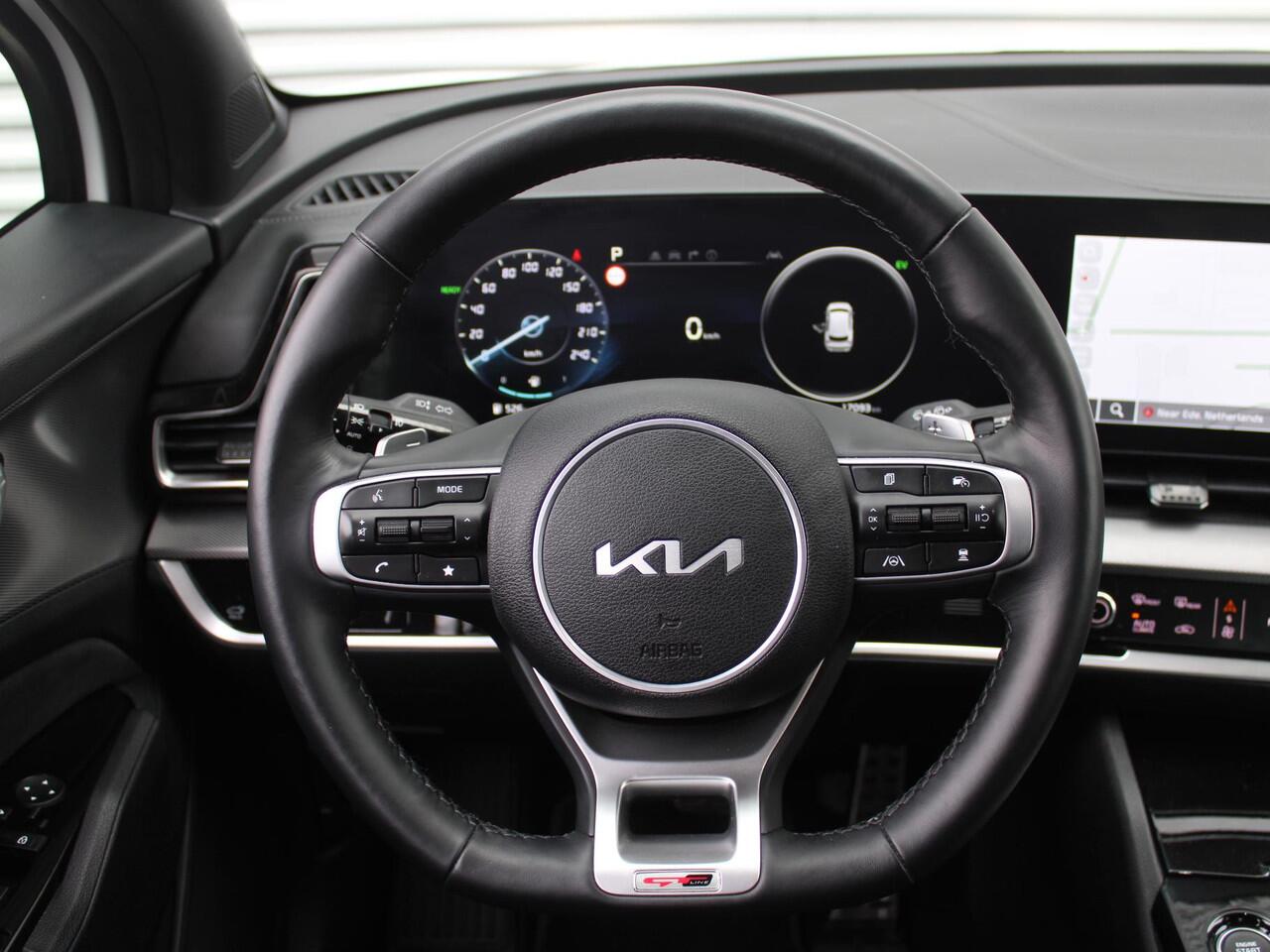 KIA SPORTAGE 1.6 T-GDi Hybrid GT-Line | Stuur-/stoelverwarming | Elek. stoelverstelling + achterklep | Pano | 18" LM | Cruise adapt. | Camera |