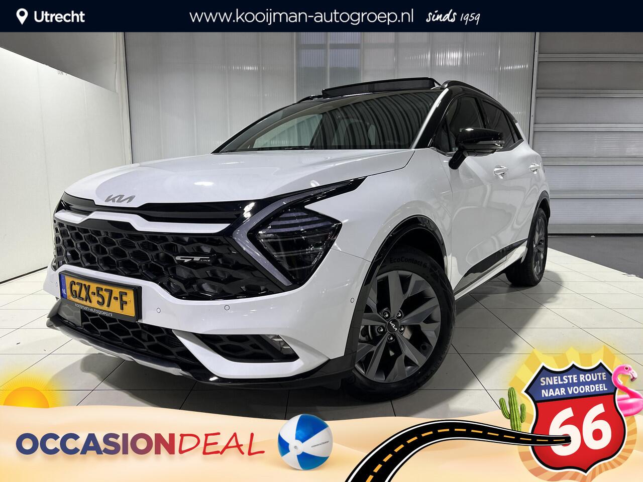 KIA SPORTAGE 1.6 T-GDi Hybrid GT-PlusLine NL auto, Apple Carplay/Android Auto, Schuif / kantel dak, Navigatie, Camera.