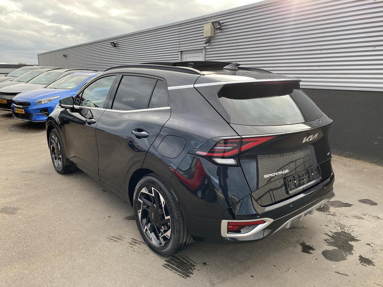 KIA SPORTAGE 1.6 T-GDi Plug-in Hybrid AWD GT-Line NIEUW GEREGISTREERD VOORDEEL! Elektrisch schuif-/kanteldak, 360" CAMERA, Stoel- & Stuurwiel verwarmd, Dodehoekdetectie,