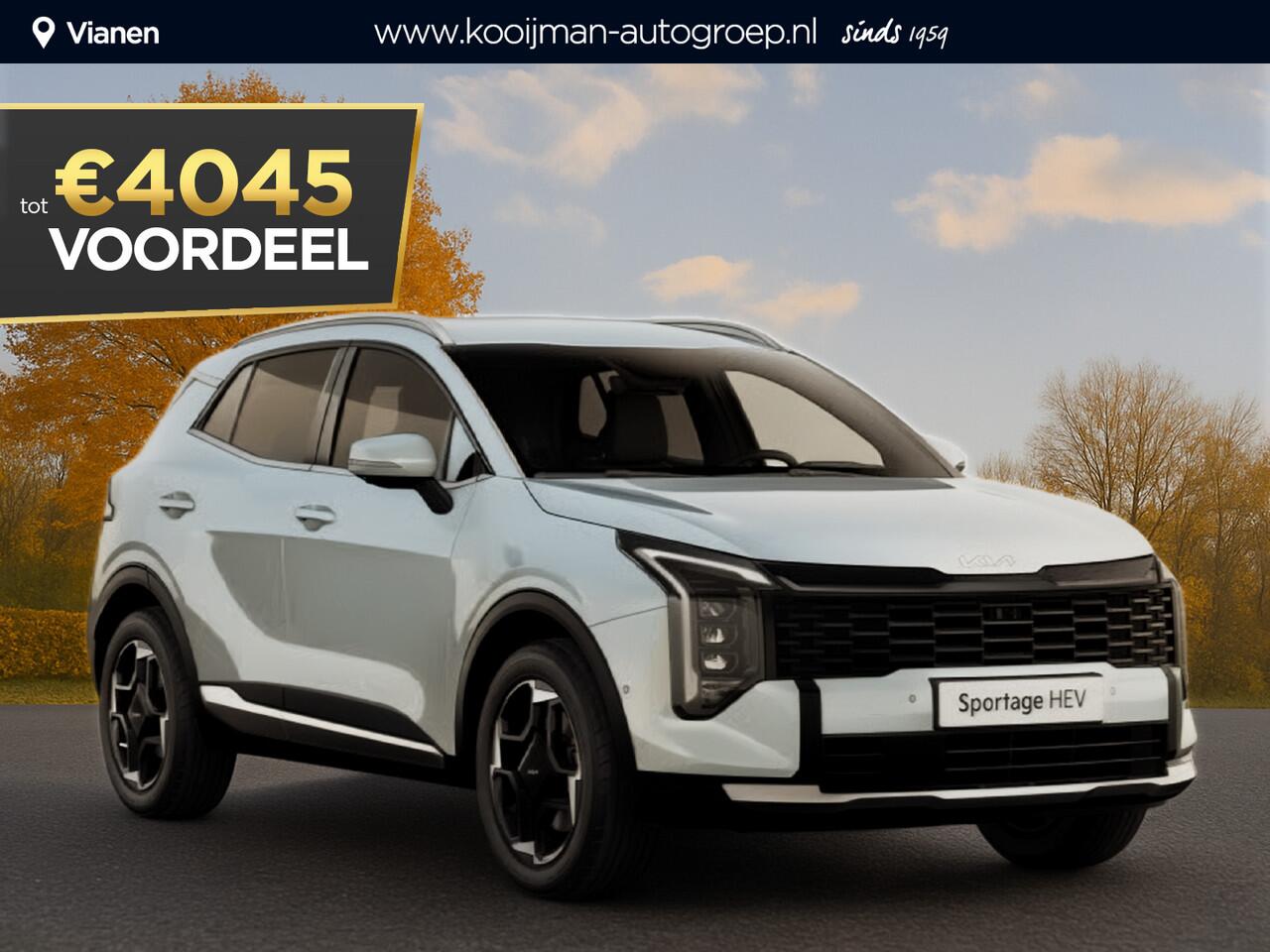 KIA SPORTAGE 1.6 T-GDi Hybrid DynamicLine Nu ¤4.045,- voordeel! Nu tijdelijk extra scherp geprijsd!