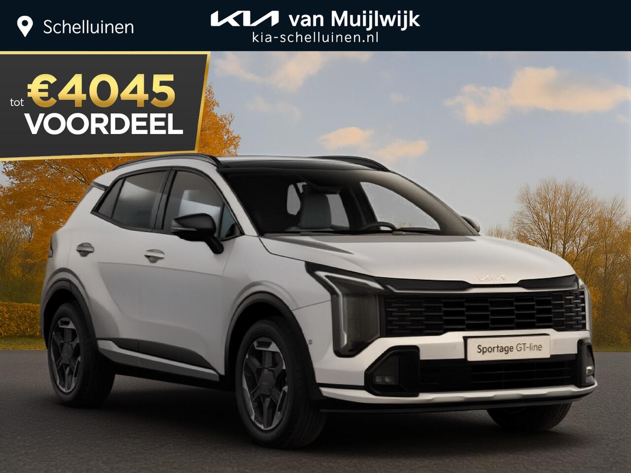 KIA SPORTAGE 1.6 T-GDi Hybrid GT-PlusLine Nu ¤4.045,- voordeel! Nu tijdelijk extra scherp geprijsd!