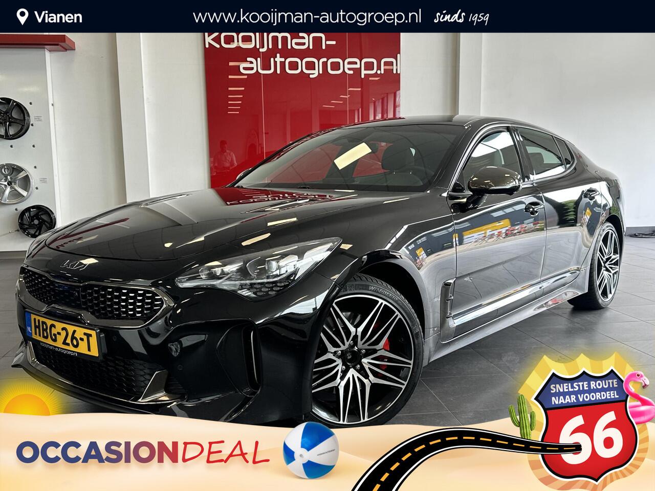 KIA Stinger 3.3 Twin Turbo V6 AWD GT PRO Nieuwste model, 370PK, AWD, BREMBO, Sportuitlaat met kleppensysteem, 360' Graden Camerazicht, Lederenbekleding, Stoelverwarming&Verkoeling, Interieurverlichting, Stoel Memory, Harman/Kardon Instalatie!
