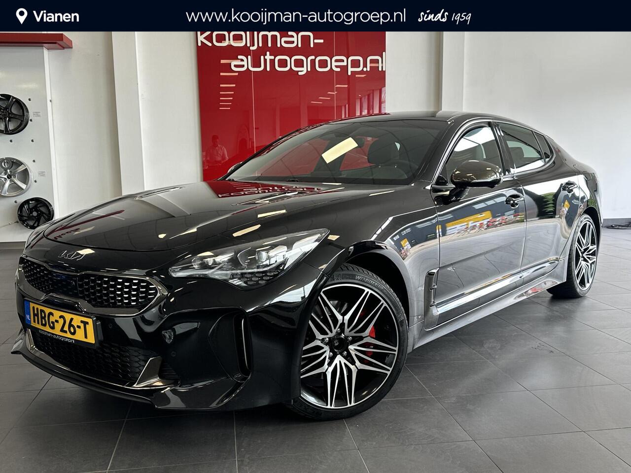KIA Stinger 3.3 Twin Turbo V6 AWD GT PRO Nieuwste model, 370PK, AWD, BREMBO, Sportuitlaat met kleppensysteem, 360' Graden Camerazicht, Lederenbekleding, Stoelverwarming&Verkoeling, Interieurverlichting, Stoel Memory, Harman/Kardon Instalatie!