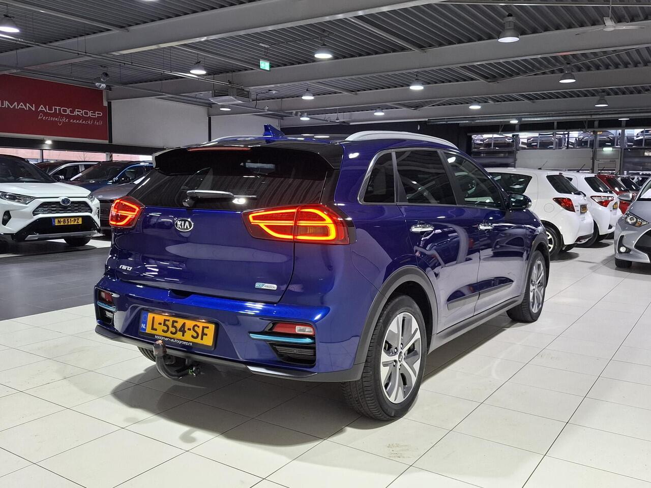 KIA e-Niro ExecutiveLine 64 kWh Trekhaak, Stoel en stuur verwarming, Apple Carplay/Android Auto, Navigatie, Camera.