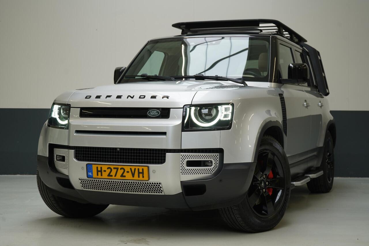Land Rover DEFENDER 110 3.0 P400 110 First Edition | Panoramadak | Trekhaak | Leder | 360 Camera | Luchtvering