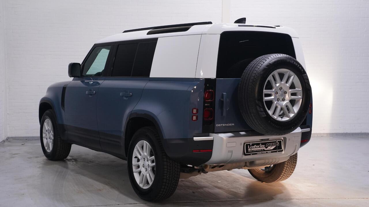 Land Rover DEFENDER Landrover 3.0 D250 110 Grijs Kenteken 3-Zits Leder Zwart 360 Camera, Navi, Apple Carplay, LED Koplampen