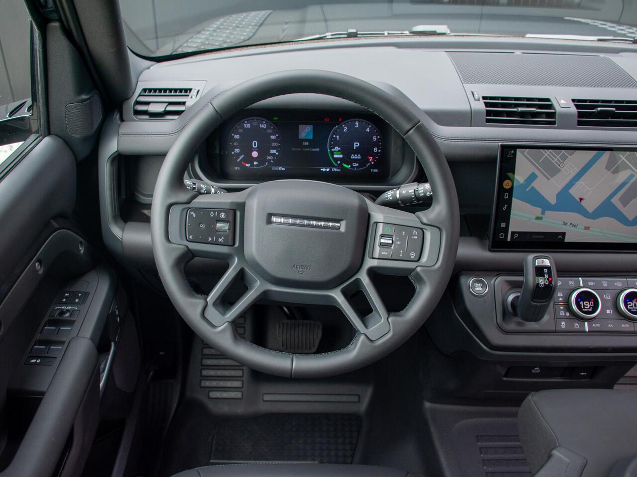 Land Rover DEFENDER 110 2.0 P300e 110 X-Dynamic l 6 Persoons l Schuif- /kantel Pano l Adapt. Cruise l Black Pack l 360 Camera