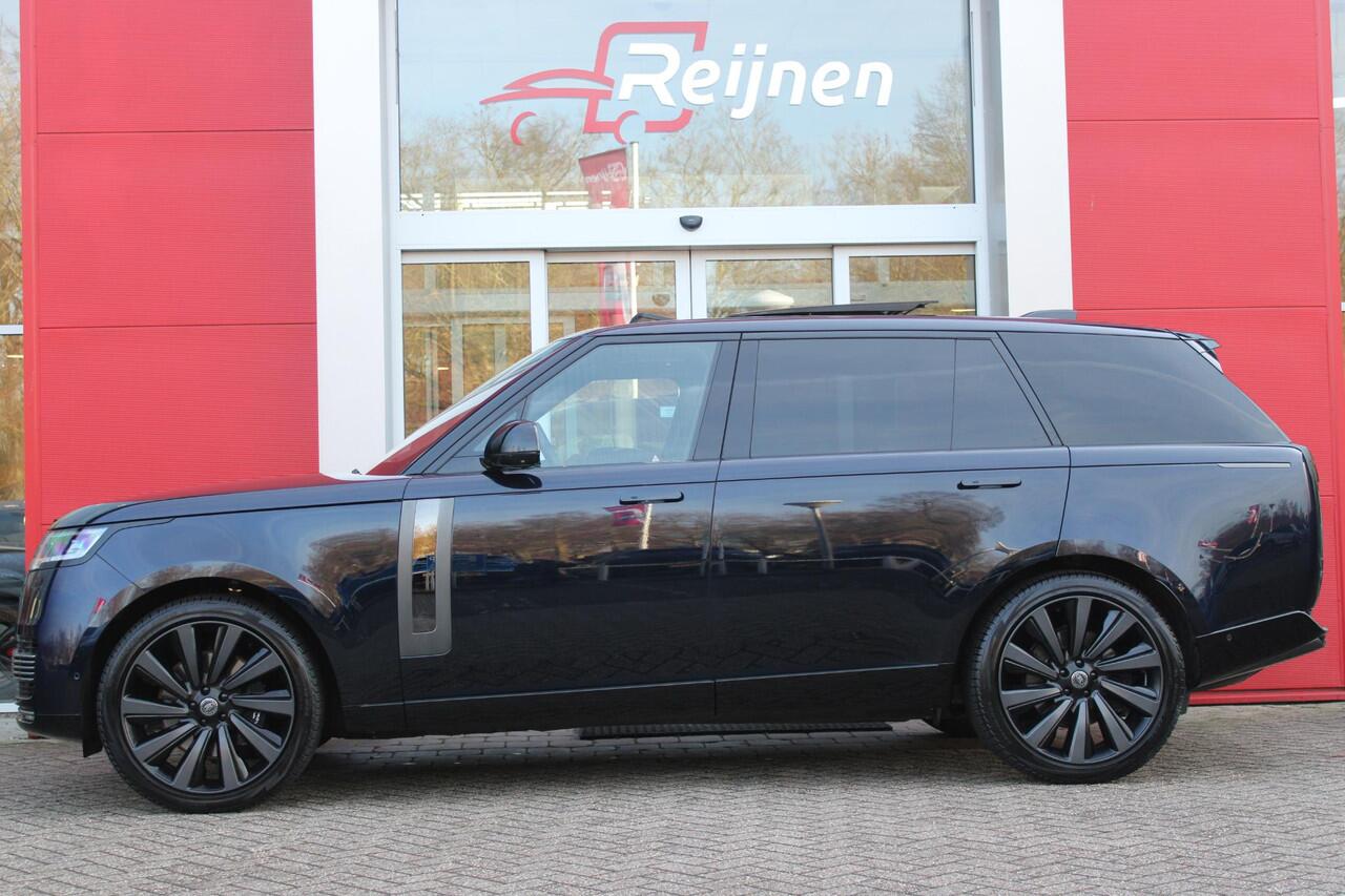 Land Rover RANGE ROVER 4.4 V8 P530 SV LWB AWD SIGNATURE SUITE | PANORAMISCH SCHUIF/KANTEL DAK | MEESTURENDE ACHTERAS | ELEKTRISCH WEGKLAPBARE TREKHAAK | SV INTERIEUR FIRST CLASS CABIN PACK (TWEE VOLLEDIG VERTELBARE ACHTERSTOELEN MET SCHERMEN EN KOELKAST) (RSE) | 23" OBLIVN VELG