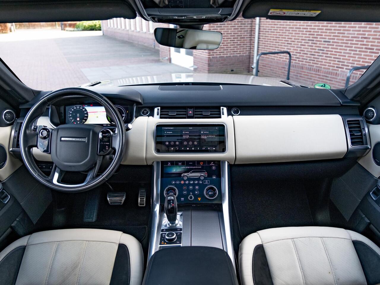 Land Rover RANGE ROVER SPORT 2.0 Si4 HSE P400e Dynamic MY21 | Panodak | Meridian Surround | Volleder | Matrix LED | CarPlay | LaneAssist | Adap Cruise | Camera | Black pack | Luchtvering | Memory | Etc.. JLR- dealer onderhouden