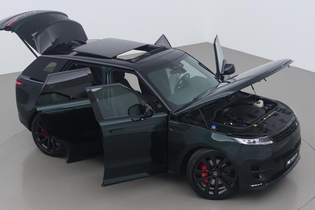 Land Rover RANGE ROVER SPORT 3.0 P550e Autobiography | British Racing Green | Black Pack | 23 Inch | Meridian 3D | Head-Up | Trekhaak