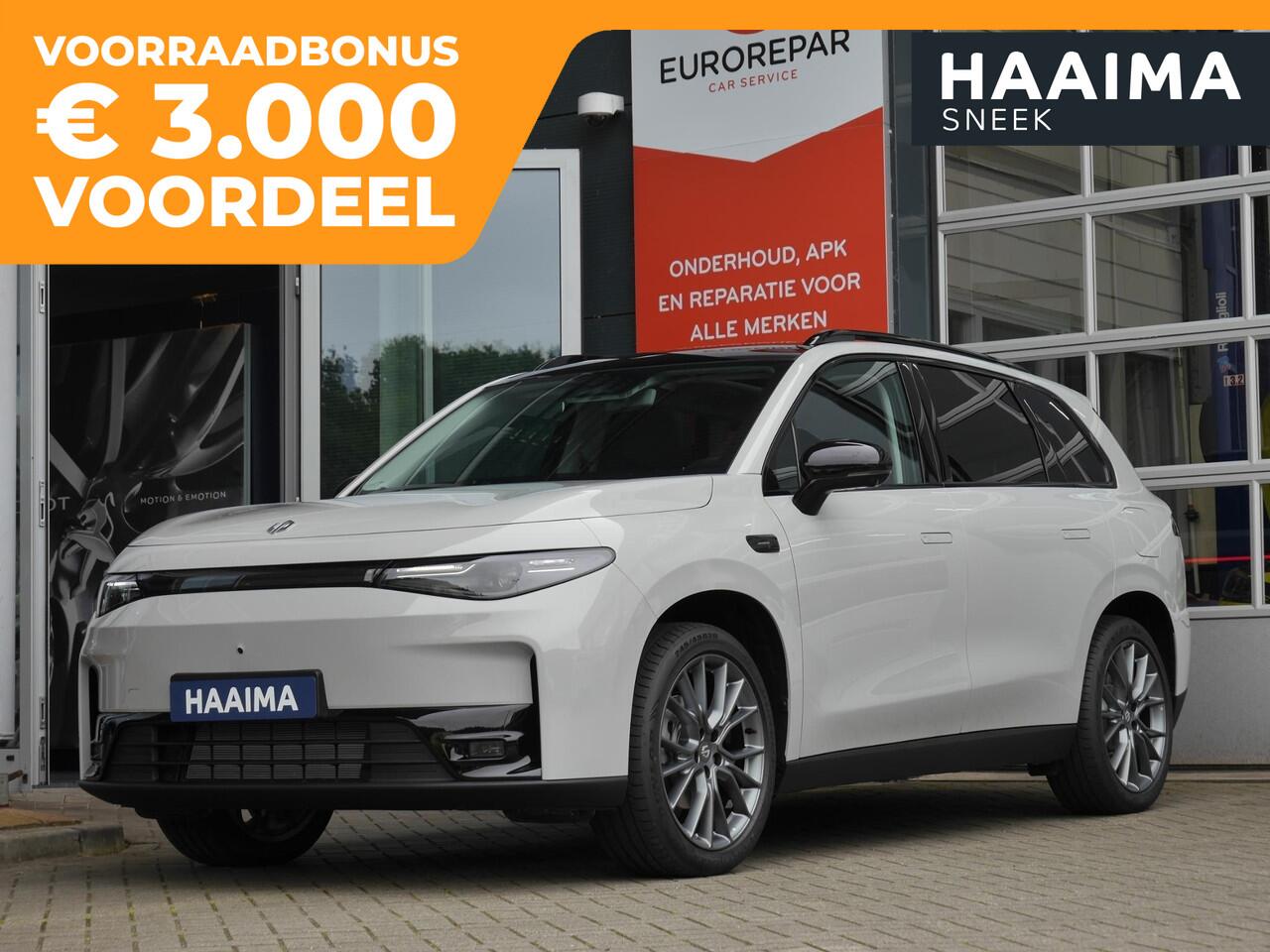 Leapmotor C10 REEV Design 28.4 kWh | Nieuwe auto | Gecombineerde actieradius WLTP 974km | 1500 kg Trekgewicht | Diverse kleuren leverbaar | Full options | Stuurverwarming | Stoelverwarming en koeling | Elektrisch verstelbare voorstoelen | Navigatie | Keyless entry & st