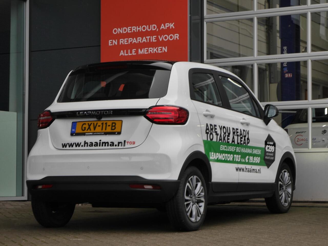 Leapmotor T03 Design 37.3 kWh | Demo | Dodehoek detectie | Lichtmetalen velgen | Camera | Panoramadak | Adaptive cruise control