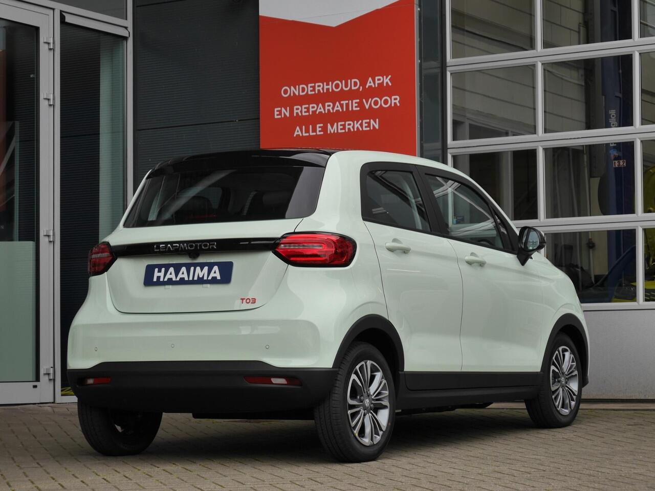 Leapmotor T03 Design 37.3 kWh | Nieuw | Snel leverbaar | Camera | Panoramadak | Adaptive cruise control | Dodehoek detectie | Lichtmetalen velgen