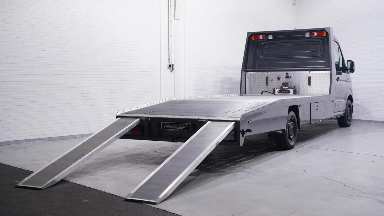 MAN TGE 2.0 TDI 140 pk Autotransporter Airco, Luchtvering Apple Carplay, Trekhaak 3.500 kg, Cruise Control, BPM vrij, 3-Zits