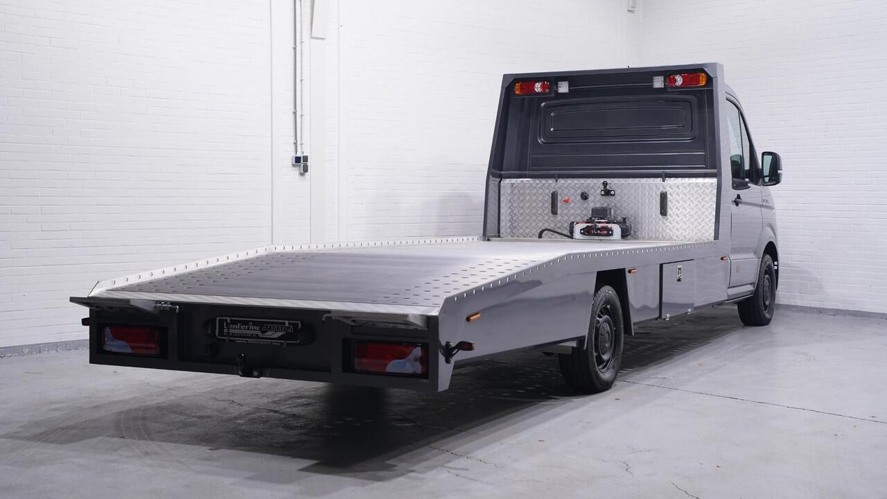 MAN TGE 2.0 TDI 140 pk Autotransporter Airco, Luchtvering Apple Carplay, Trekhaak 3.500 kg, Cruise Control, BPM vrij, 3-Zits