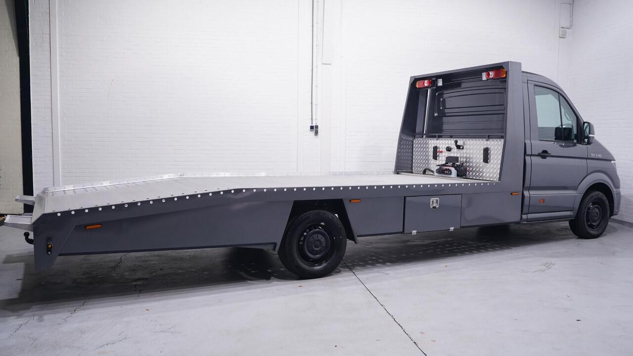 MAN TGE 2.0 TDI 140 pk Autotransporter Airco, Luchtvering Apple Carplay, Trekhaak 3.500 kg, Cruise Control, BPM vrij, 3-Zits