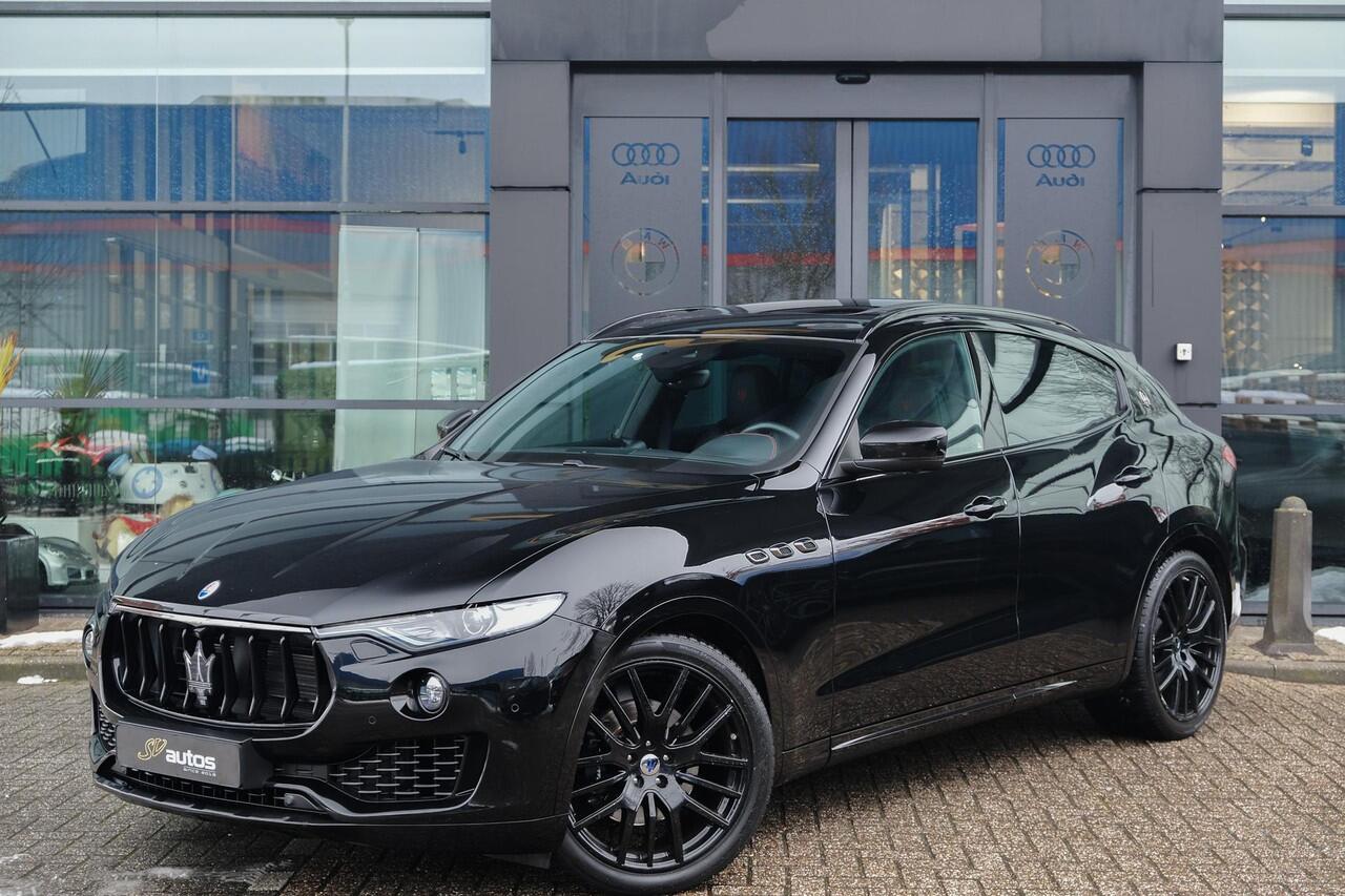 Maserati Levante Gransport 3.0 V6 D 275pk Panoramadak Schaalstoelen VOL!!! Carbon pakket NLauto 21" LMV Stoelkoeling Luchtvering