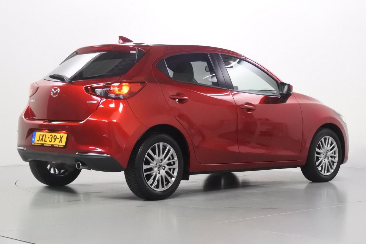 Mazda 2 1.5 90pk Automaat Signature 360º Adapt-cruise Keyless Leer/Alcantara