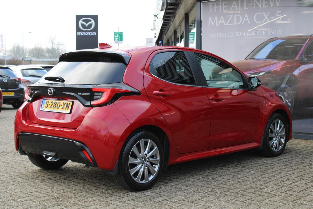 Mazda 2 Hybrid 1.5 Select , Automaat, Half Leder, Camera, All Season, Adap.Cruise, HUD, Stoel/Stuurverwarming, Clima, LMV 16 Inch, Apple Carplay, Android Auto, Bluetooth