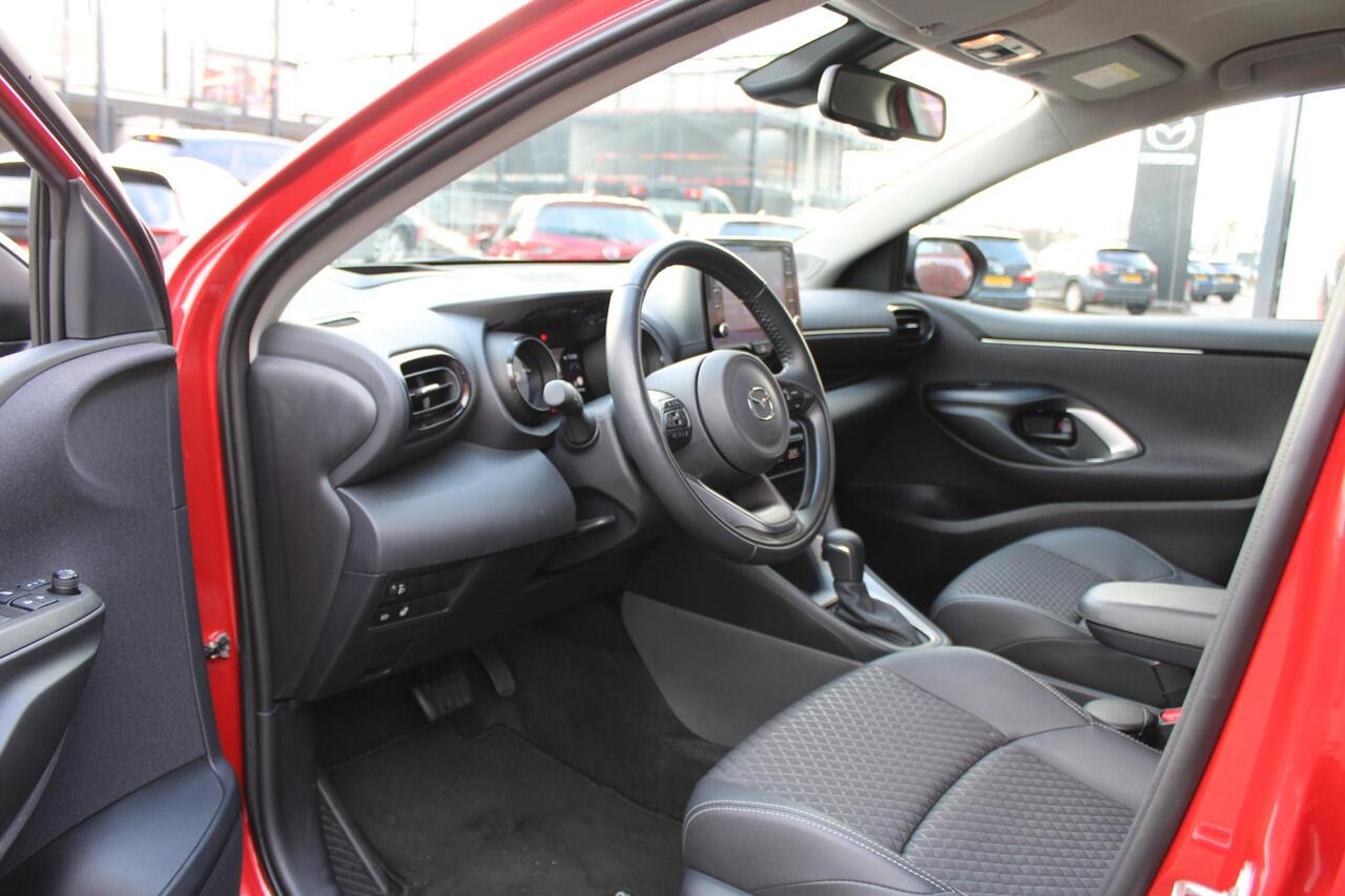 Mazda 2 Hybrid 1.5 Select , Automaat, Half Leder, Camera, All Season, Adap.Cruise, HUD, Stoel/Stuurverwarming, Clima, LMV 16 Inch, Apple Carplay, Android Auto, Bluetooth