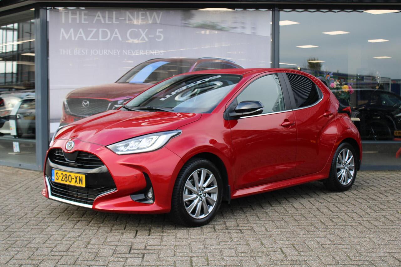Mazda 2 Hybrid 1.5 Select , Automaat, Half Leder, Camera, All Season, Adap.Cruise, HUD, Stoel/Stuurverwarming, Clima, LMV 16 Inch, Apple Carplay, Android Auto, Bluetooth