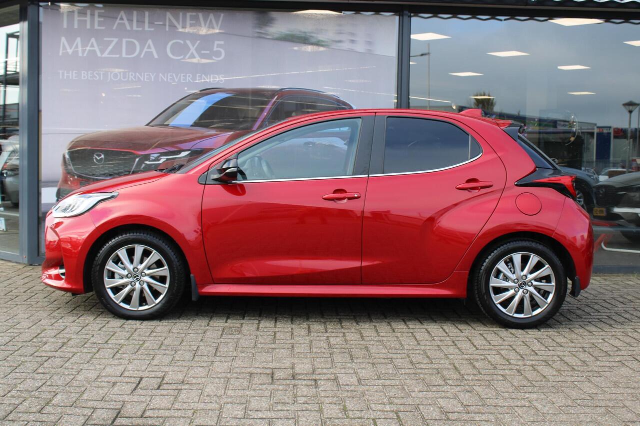 Mazda 2 Hybrid 1.5 Select , Automaat, Half Leder, Camera, All Season, Adap.Cruise, HUD, Stoel/Stuurverwarming, Clima, LMV 16 Inch, Apple Carplay, Android Auto, Bluetooth