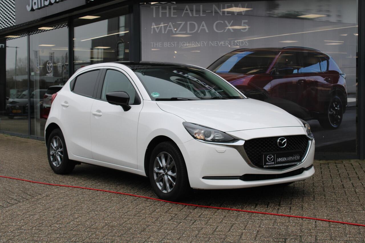 Mazda 2 1.5 Skyactiv-G Comfort , Automaat, Zwart Dak + Spiegels, LMV 15 Inch, PDC, Clima, Stoelverwarming, Apple Carplay, Navi, Cruise, ASR, LKA