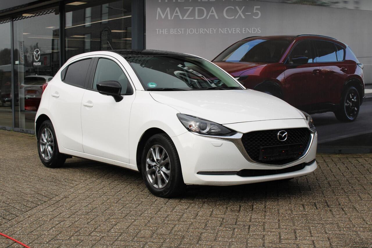 Mazda 2 1.5 Skyactiv-G Comfort , Automaat, Zwart Dak + Spiegels,15 inch LMV, PDC, Clima, Stoelverwarming, Apple Carplay, NavI, Cruise, ASR, LKA
