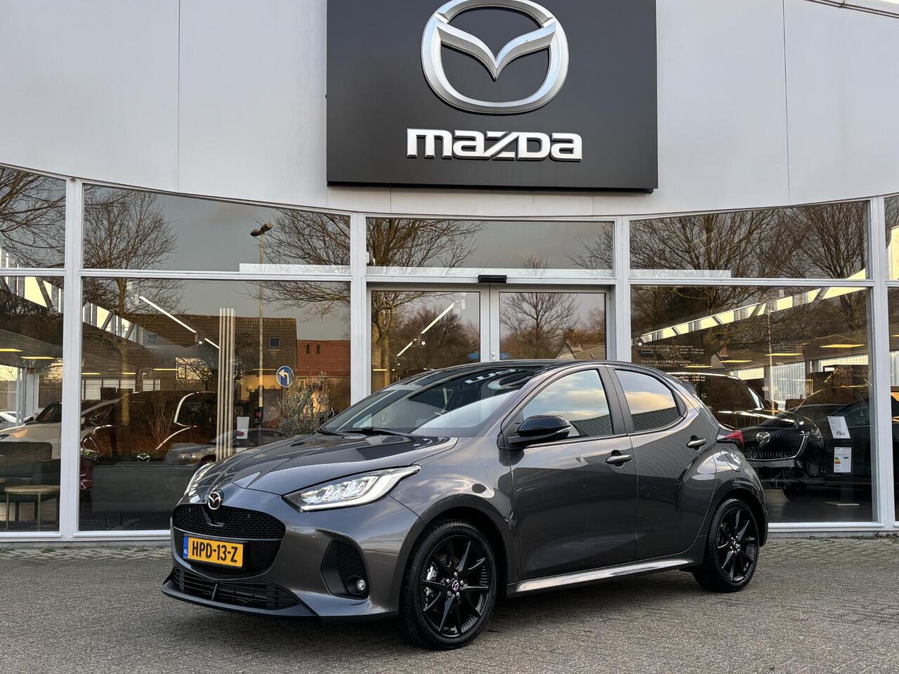 Mazda 2 Hybrid 1.5 Homura Plus NL-Auto, Navigatie, Apple Carplay /Android auto, 17 inch LM Black, Cruise Controle Ad., Panorama dak, A.Rij-Camera, Keyless Entry/Start, Draadloos tel. laden