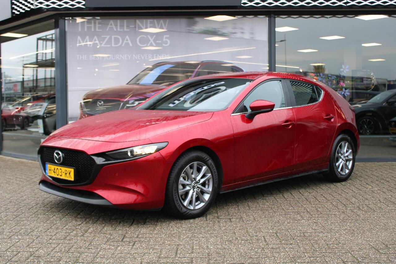 Mazda 3 HB 2.0 e-SkyActiv-G M Hybrid 122 Comfort met Bose , Leder, Bose, Adap.cruise,Navi, Apple Carplay, PDC, LMV 16 Inch, Stuur/Stoelverwarming.