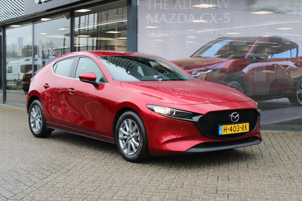 Mazda 3 HB 2.0 e-SkyActiv-G M Hybrid 122 Comfort met Bose , Leder, Bose, Adap.cruise,Navi, Apple Carplay, PDC, LMV 16 Inch, Stuur/Stoelverwarming.