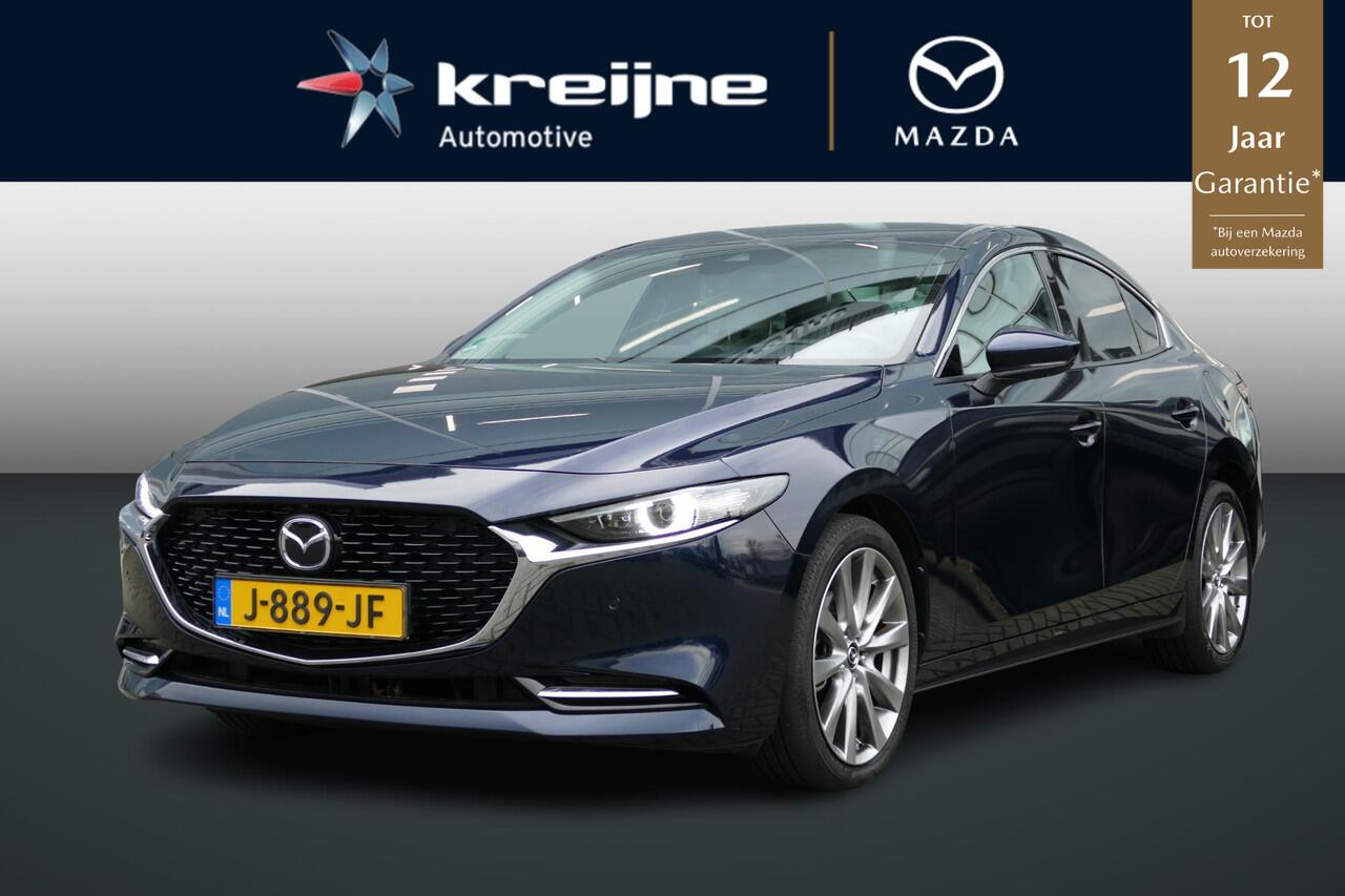 Mazda 3 2.0 e-SkyActiv-X M Hybrid 180 Luxury | I-ACTIV Pakket | Trekhaak | Wit leer pakket | Rijklaarprijs |