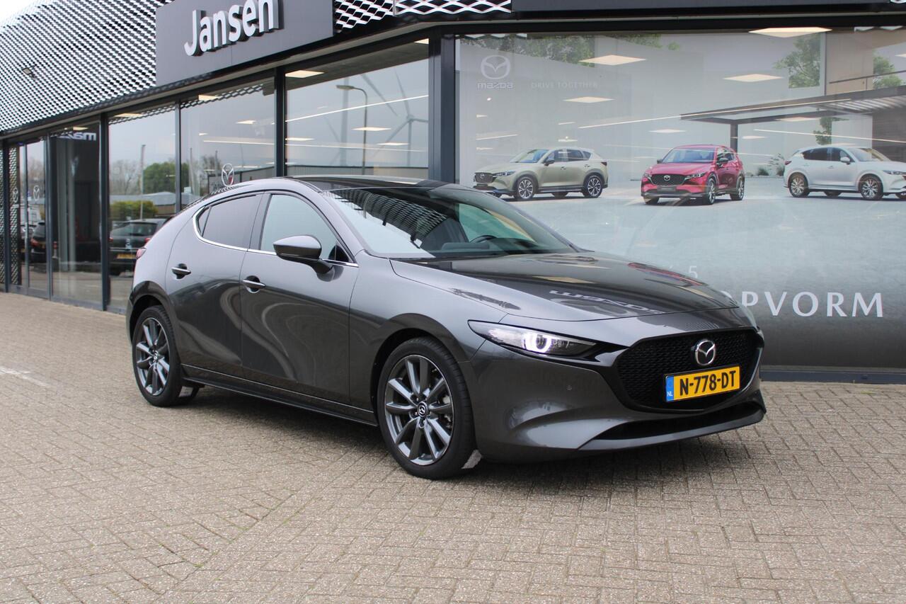 Mazda 3 HB 2.0 e-SkyActiv-G 150 M Hybrid Sportive , Adap Cruise, Clima, HUD, PDC, Stoelverwarming, Stuurverwarming, Camera, Navi, Apple Carplay