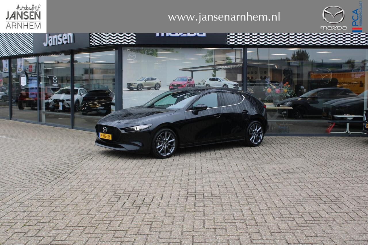 Mazda 3 2.0 e-SkyActiv-G M Hybrid 150 Sportive , Automaat, Leder, Camera, All Season, LMV 18 Inch, Stuur/Stoel Verwarming, Apple Carplay, Android Auto, Clima, Bose, Adap.Cruise, PDC, HUD, Bluetooth