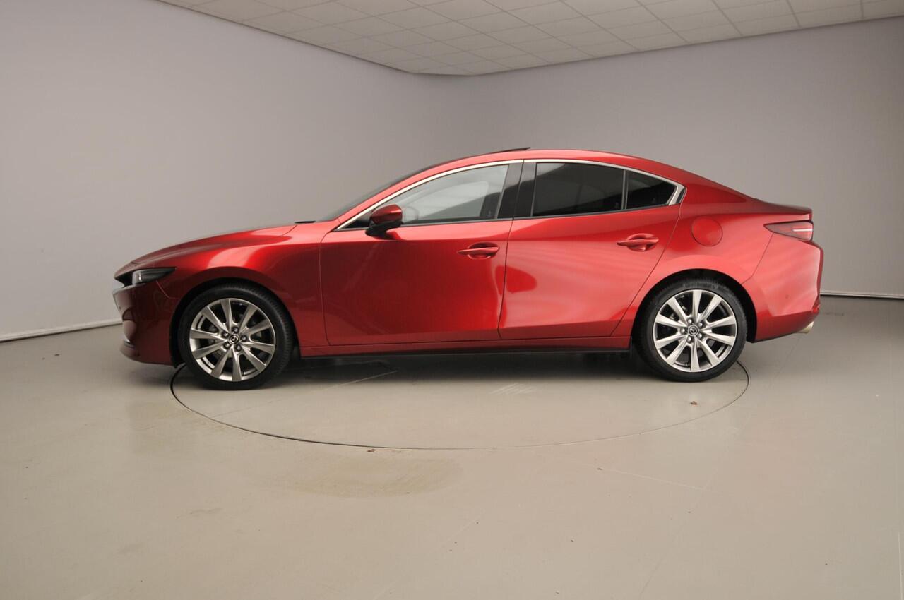 Mazda 3 2.0 e-SkyActiv-X M Hybrid 186 Luxury Automaat | Leder | Schuifdak | 360 cam | Bose