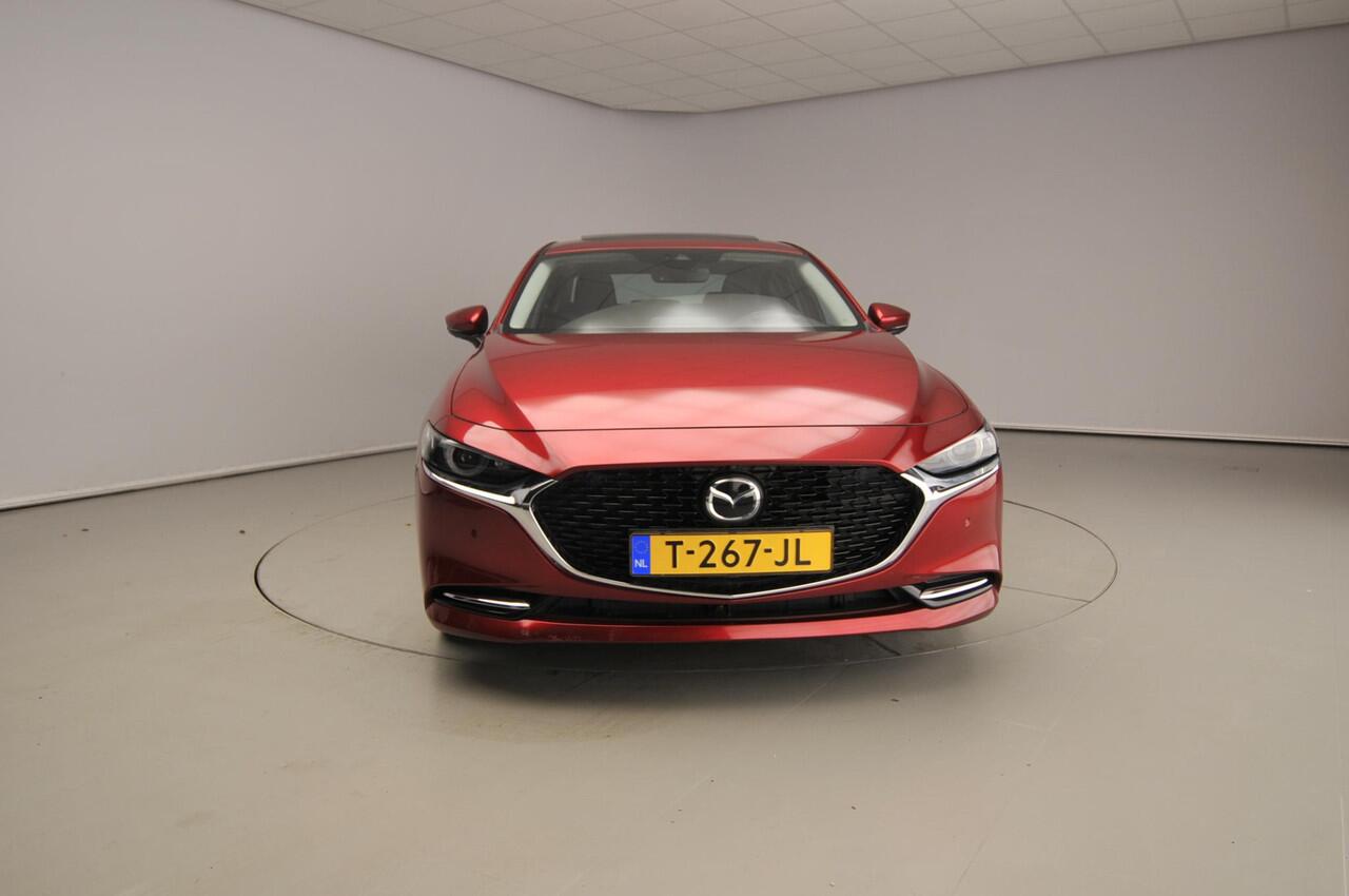 Mazda 3 2.0 e-SkyActiv-X M Hybrid 186 Luxury Automaat | Leder | Schuifdak | 360 cam | Bose