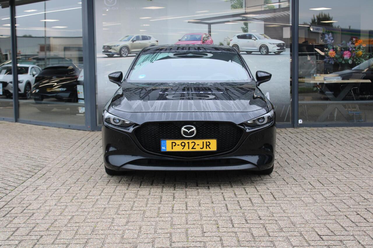 Mazda 3 HB 2.0 e-SkyActiv-G 150 M Hybrid Sportive , Automaat, Leder, Camera, All Season, LMV 18 Inch, Stuur/Stoel Verwarming, Apple Carplay, Android Auto, Clima, Bose, Adap.Cruise, PDC, HUD, Bluetooth