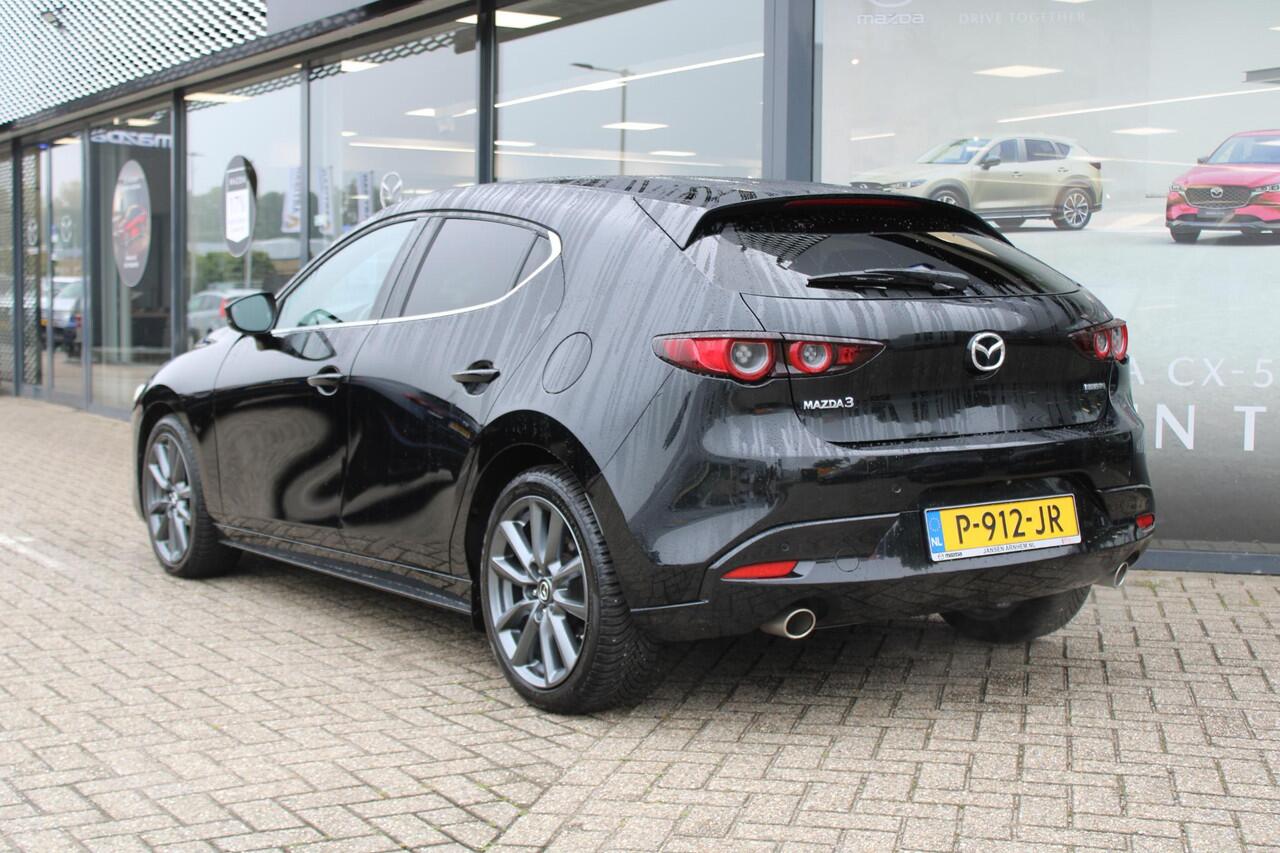Mazda 3 HB 2.0 e-SkyActiv-G 150 M Hybrid Sportive , Automaat, Leder, Camera, All Season, LMV 18 Inch, Stuur/Stoel Verwarming, Apple Carplay, Android Auto, Clima, Bose, Adap.Cruise, PDC, HUD, Bluetooth