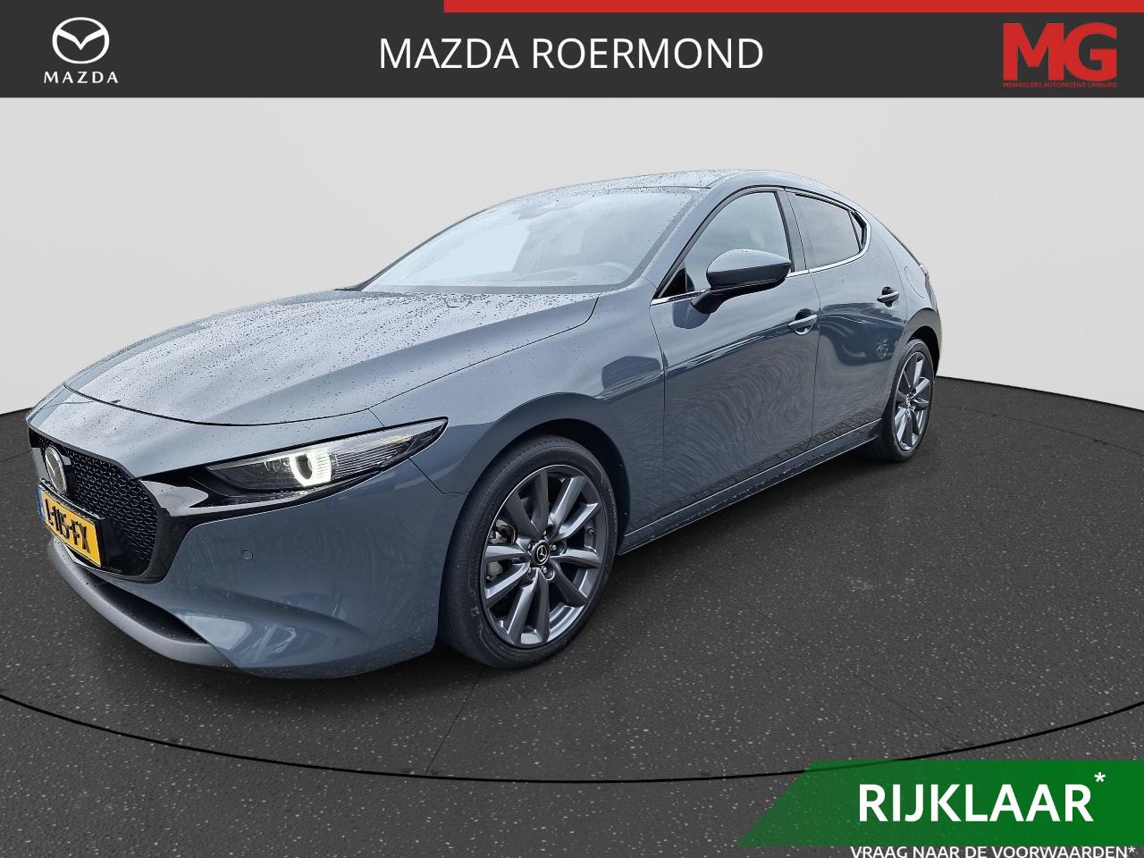 Mazda 3 2.0 e-SkyActiv-G M Hybrid 150 PK Sportive | NL-Auto | Navigatie | Camera | Climate Controle | Adaptieve Cruise Control | Stuurwiel en Stoel Verwarming | LM-velgen