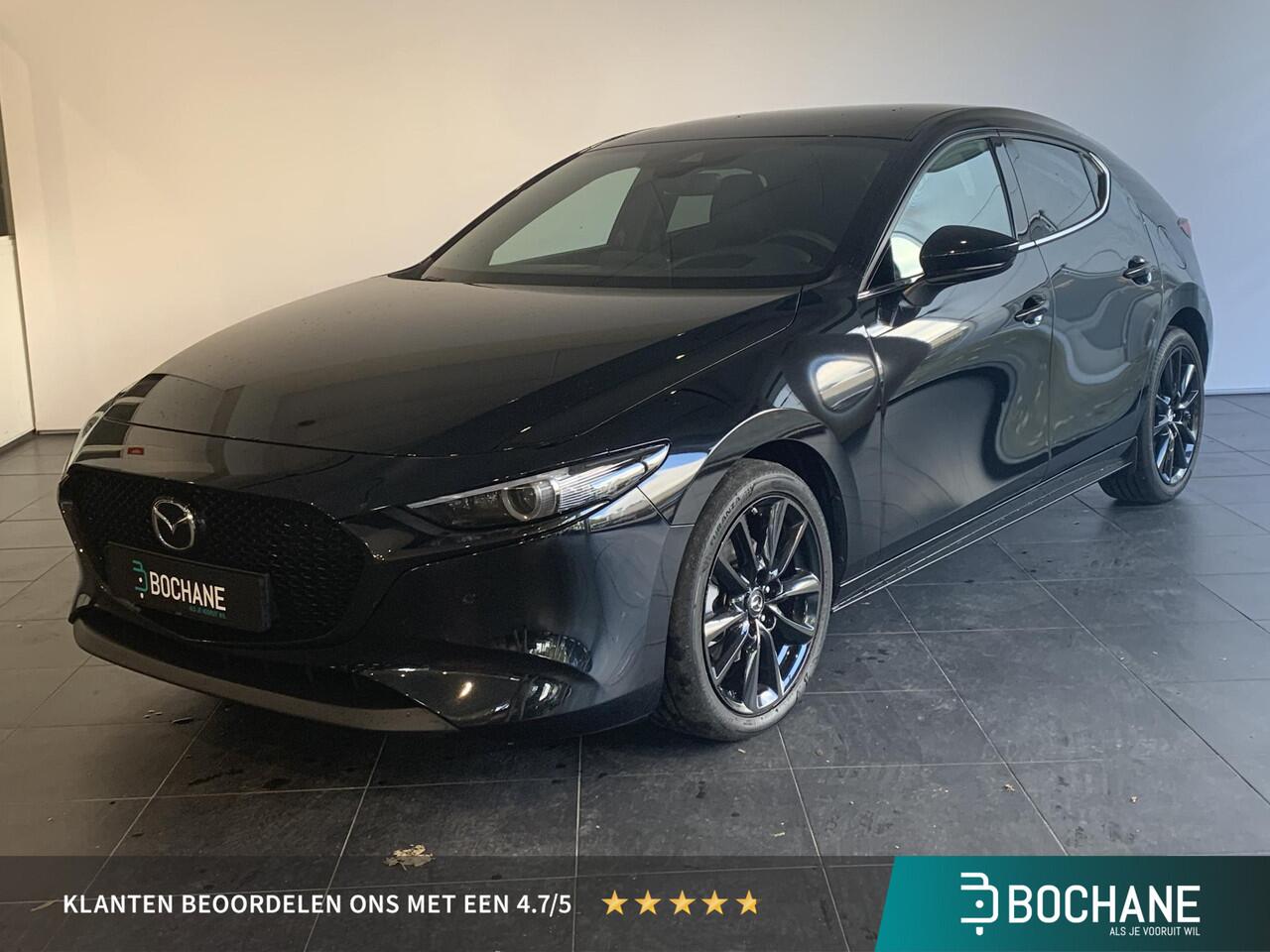 Mazda 3 2.0 e-SkyActiv-X M Hybrid 186 Luxury | AUTOMAAT | NAVIGATIE | ADAPTIVE CRUISECONTROL | ACHTERUITRIJCAMERA | PARKEERSENSOREN VOOR-/ACHTER | STOEL-/STUURVERWARMING | VOL LEDER