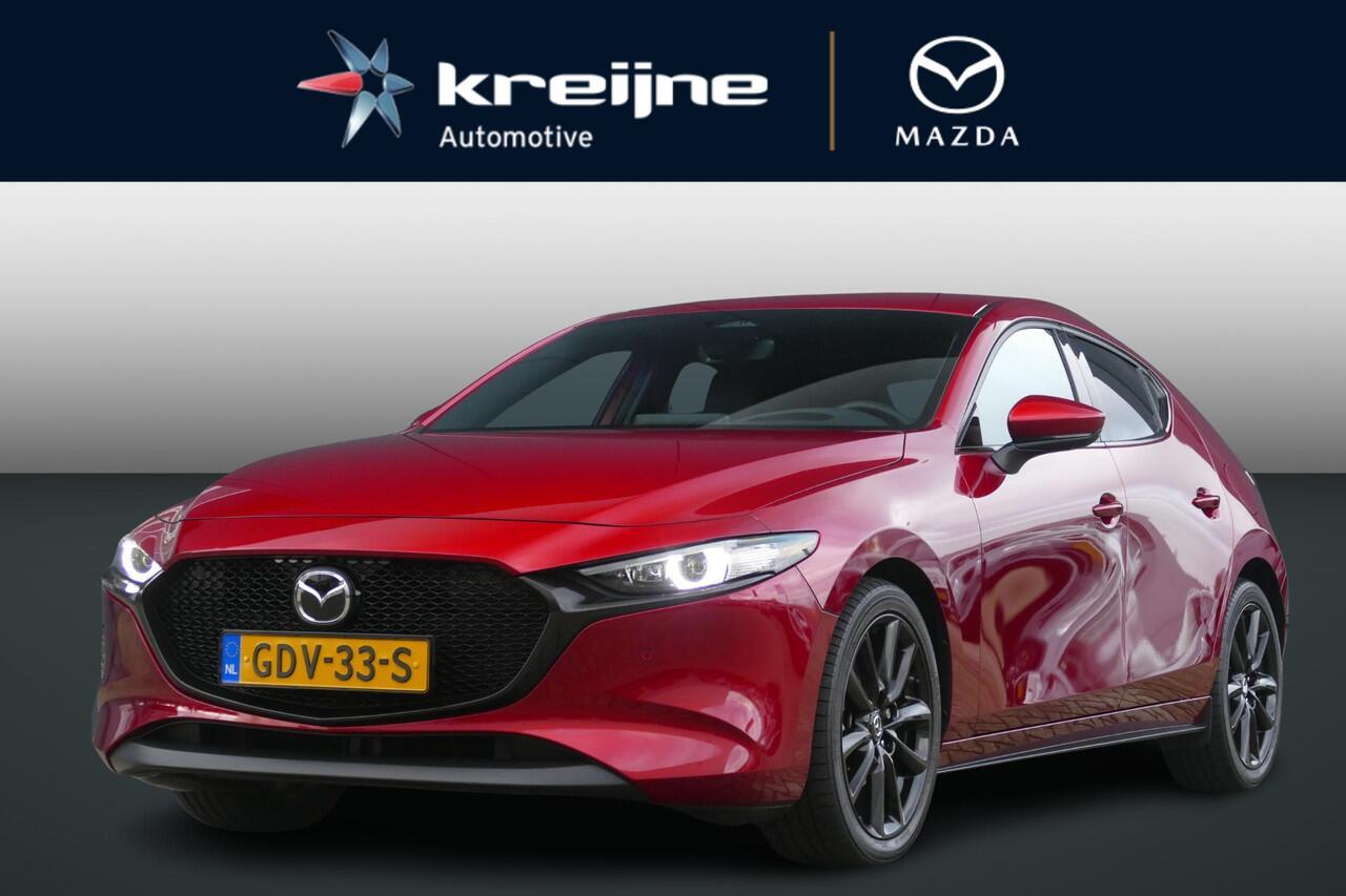 Mazda 3 2.0 e-SkyActiv-X M Hybrid 186 Exclusive-line | Leder | Shadowline Pack | RIJKLAARPRIJS!
