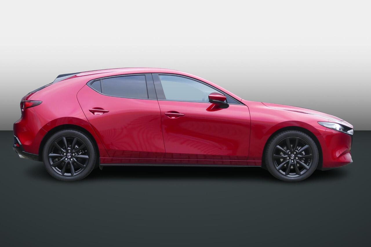 Mazda 3 2.0 e-SkyActiv-X M Hybrid 186 Exclusive-line | Leder | Shadowline Pack | RIJKLAARPRIJS!