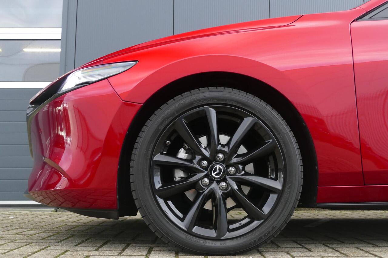 Mazda 3 2.0 e-SkyActiv-X M Hybrid 186 Exclusive-line | Leder | Shadowline Pack | RIJKLAARPRIJS!