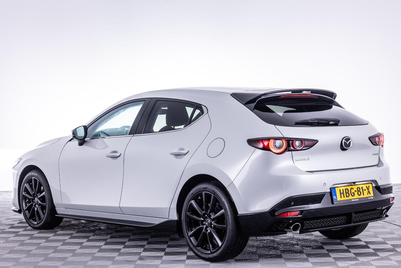 Mazda 3 2.5 e-SkyActiv-G M Hybrid 140 Homura | AEROPAKKET | APPLE CARPLAY | DODEHOEKDETECTIE | ADAPTIEF CRUISE CONTROL | HEAD UP | 18 INCH LM | DEMO | *6 JAAR FABRIEKSGARANTIE |