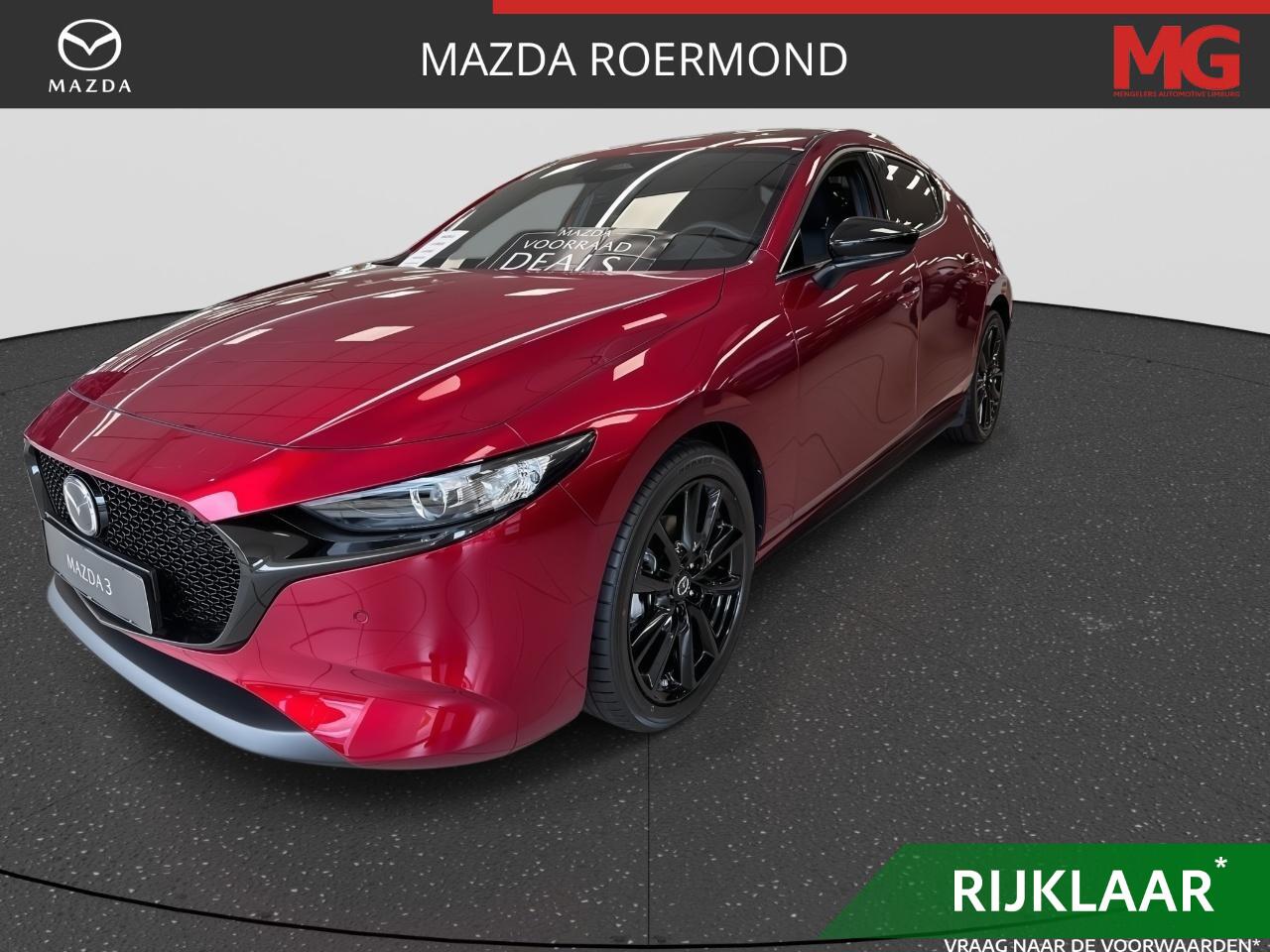 Mazda 3 2.0 e-SkyActiv-G M Hybrid 150 PK Homura | Rijklaar | Apple Carplay | Parkeersensor | Stoelverwarming