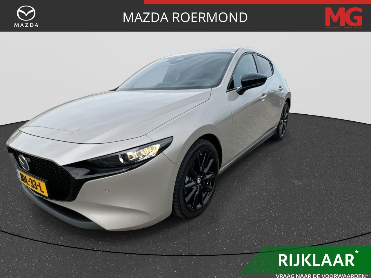 Mazda 3 2.5 e-SkyActiv-G M Hybrid 140 PK Homura | Rijklaar | Apple Carplay | Parkeersensor | Stoelverwarming