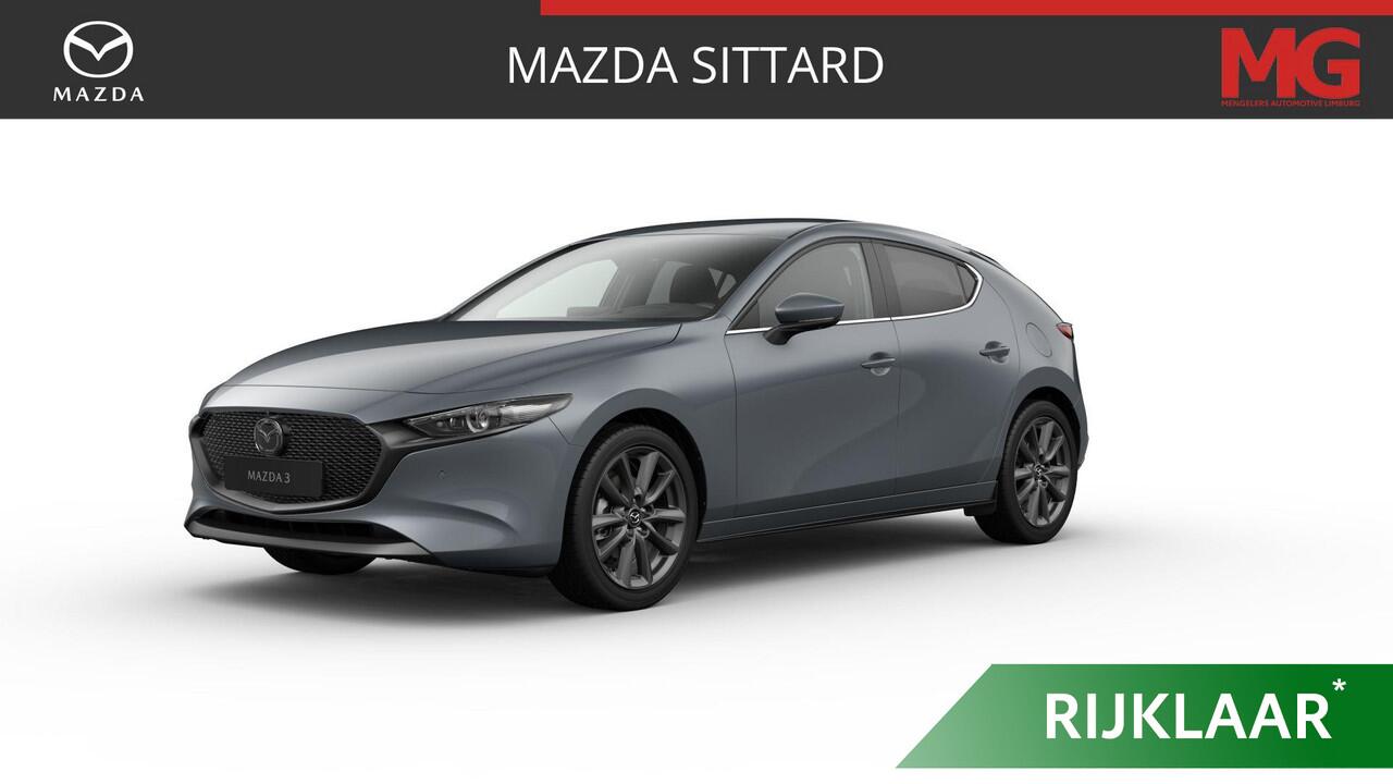 Mazda 3 2.0 e-SkyActiv-X M Hybrid 186 Exclusive-line | Navigatie | Sensoren V+A | 360 Camera | Bose